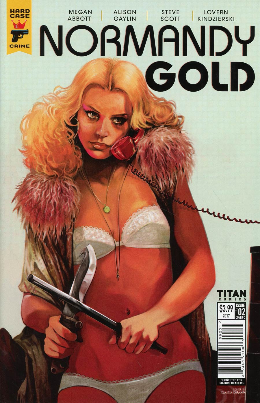 Hard Case Crime Normandy Gold #2 Cover C Variant Claudia Caranfa Cover