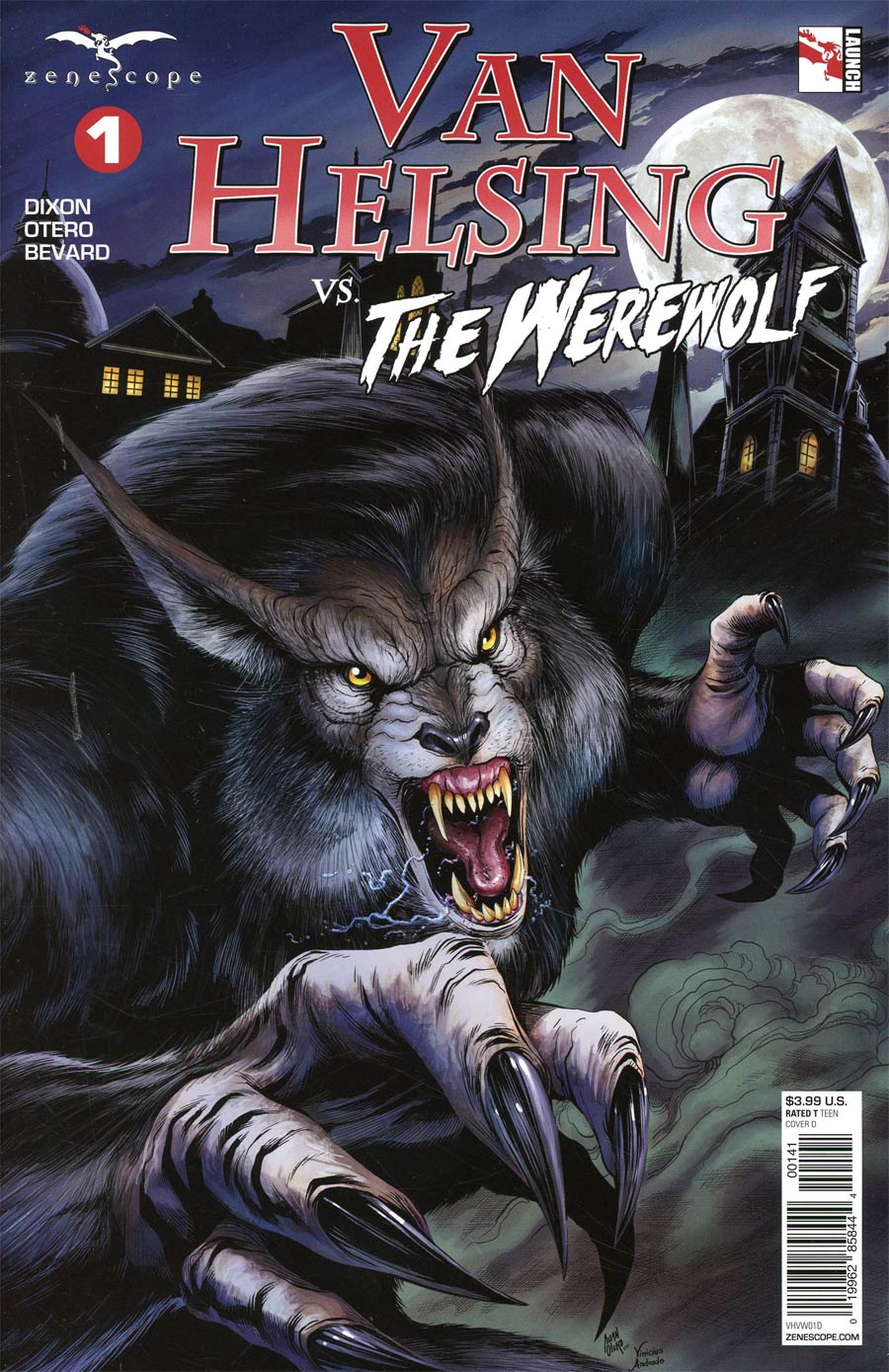 Grimm Fairy Tales Presents Van Helsing vs The Werewolf #1 Cover D Allan Otero