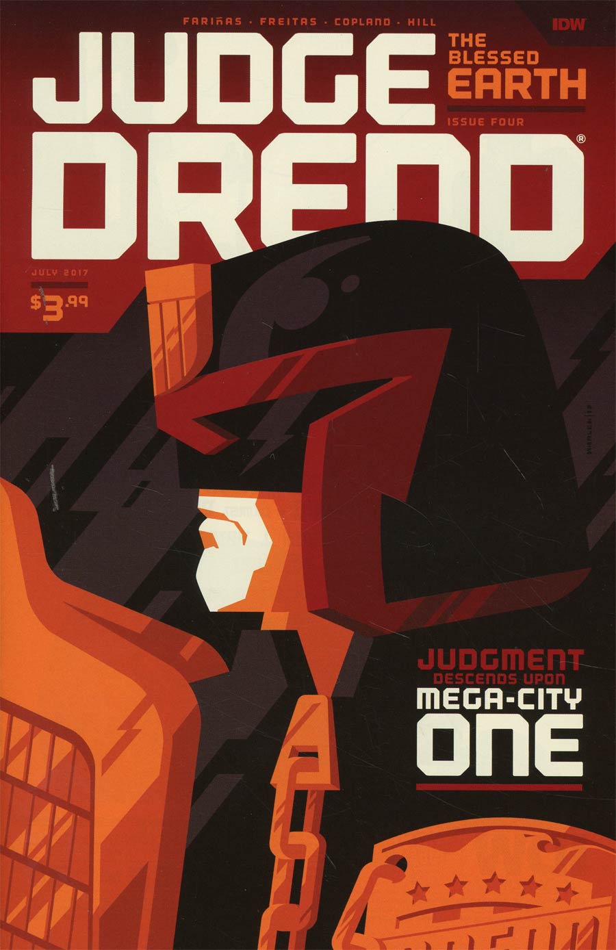 Judge Dredd Blessed Earth #4 Cover B Variant Tom Whalen Cover