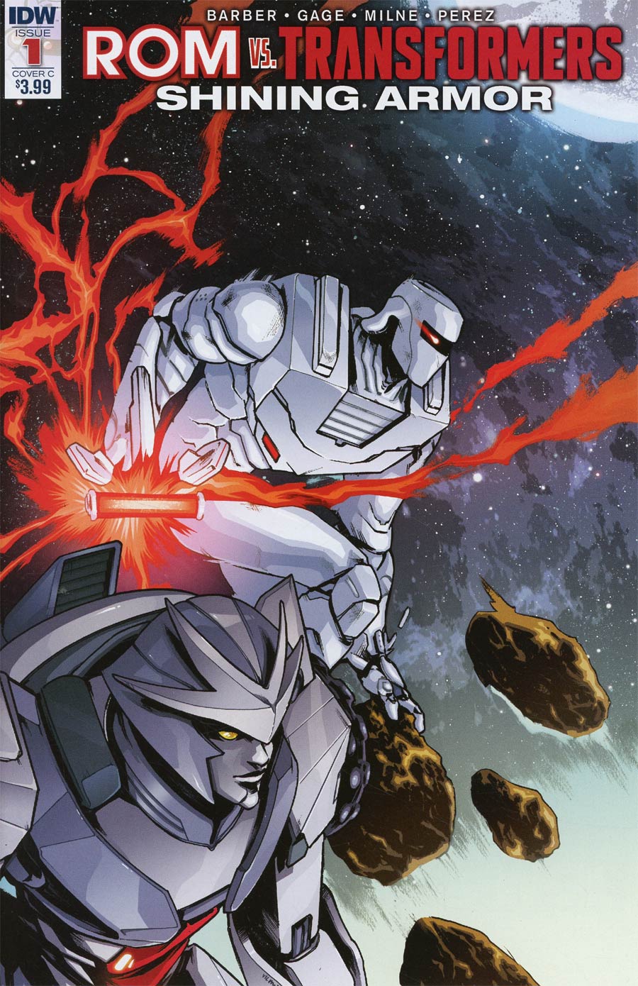ROM vs Transformers Shining Armor #1 Cover C Variant Paolo Villanelli Cover