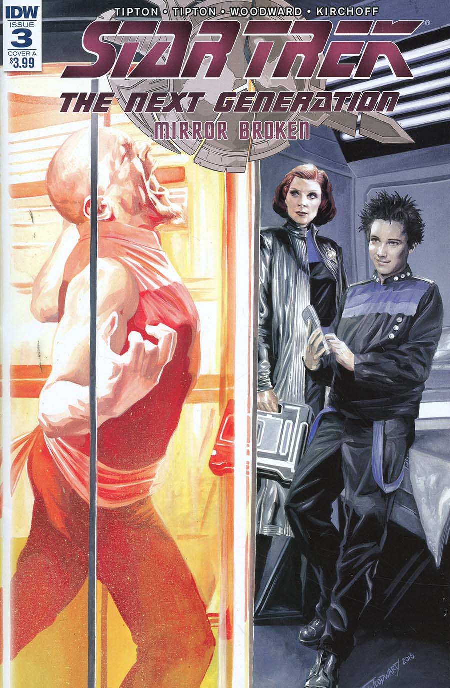 Star Trek The Next Generation Mirror Broken #3 Cover A Regular JK Woodward Cover