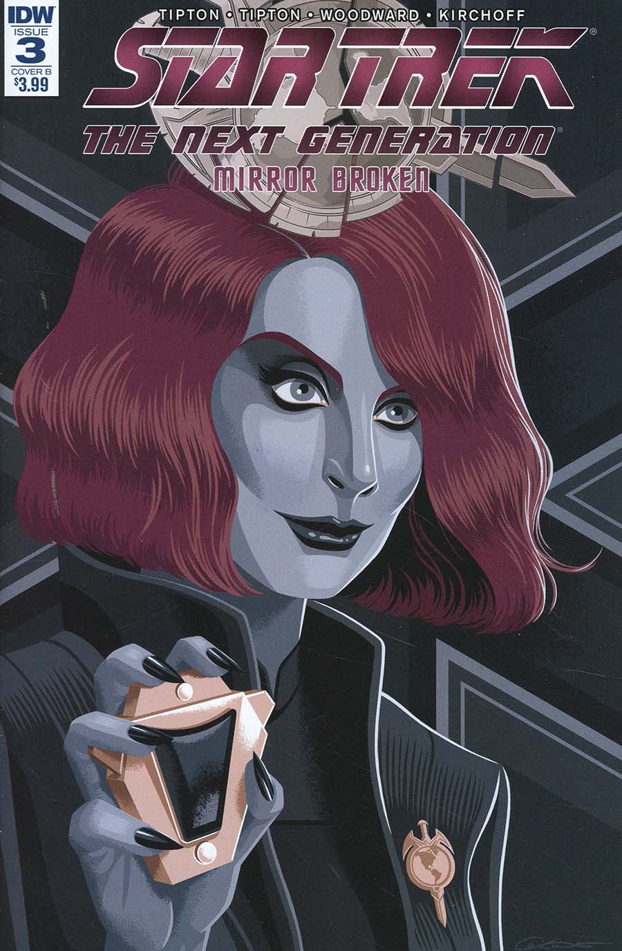 Star Trek The Next Generation Mirror Broken #3 Cover B Variant George Caltsoudas Cover