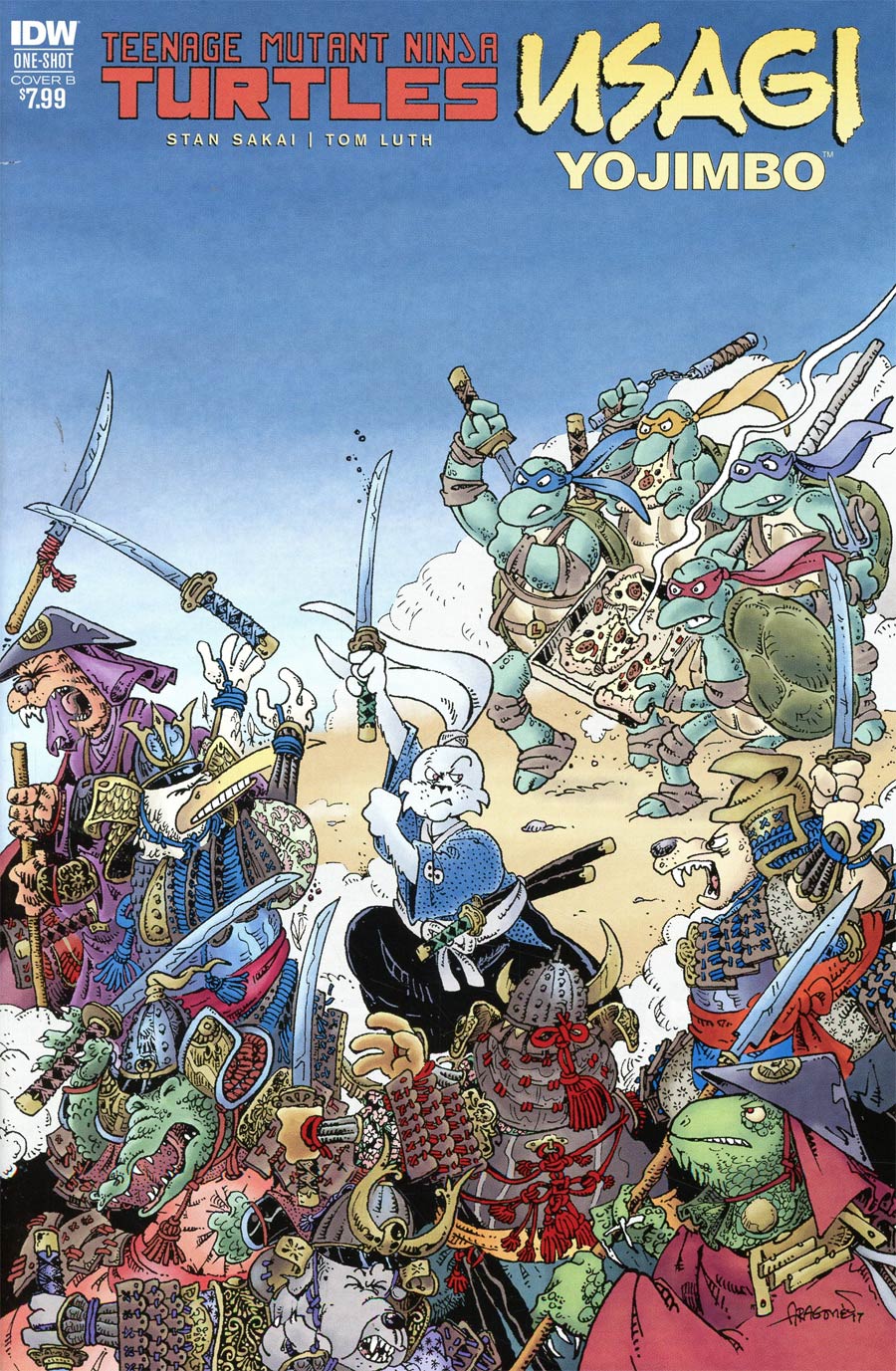 Teenage Mutant Ninja Turtles Usagi Yojimbo Cover B Variant Sergio Aragones Cover