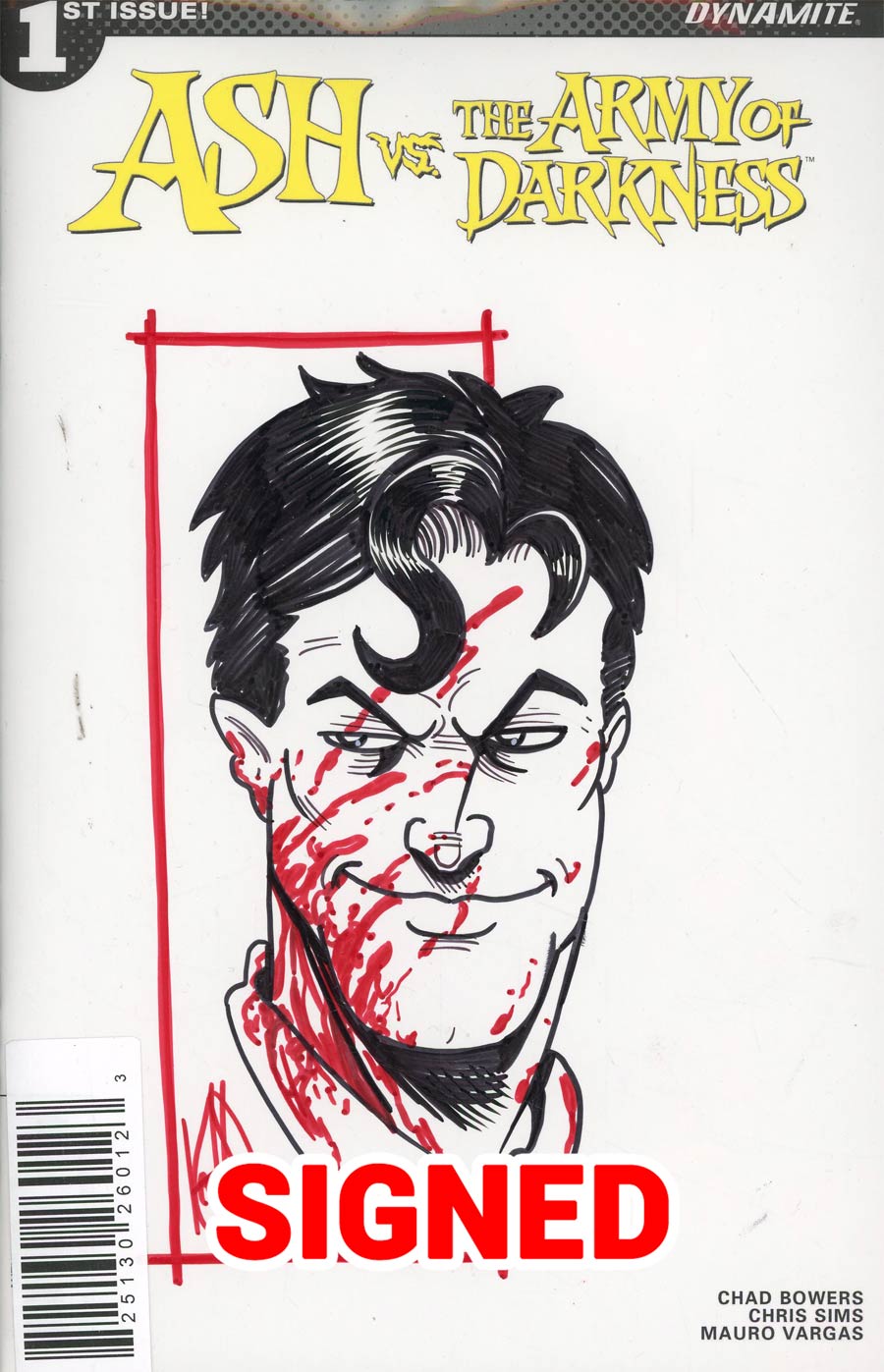 Ash vs The Army Of Darkness #1 Cover J Ken Haeser Remarked Edition