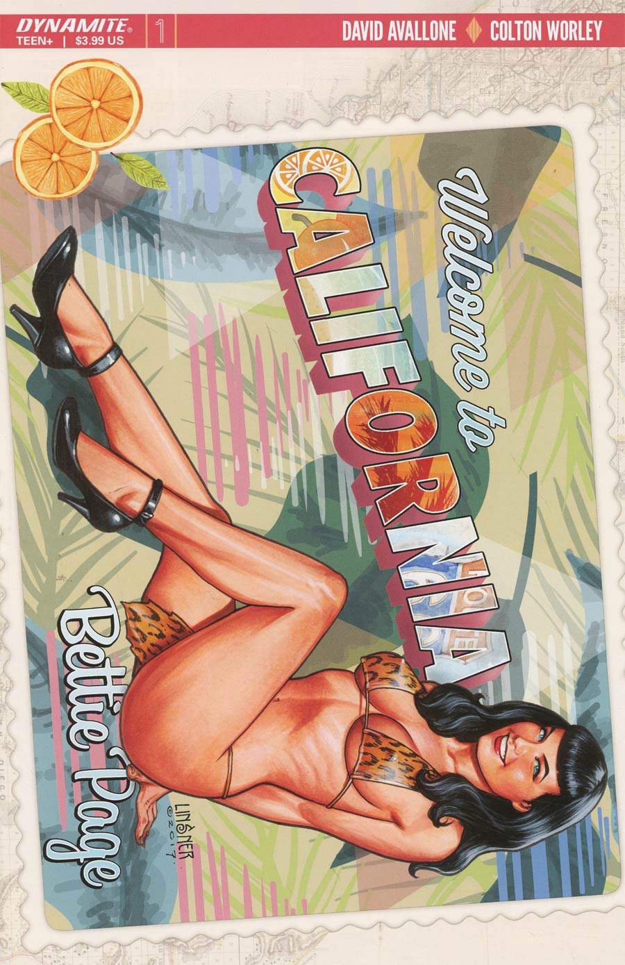 Bettie Page #1 Cover B Variant Joseph Michael Linsner Cover