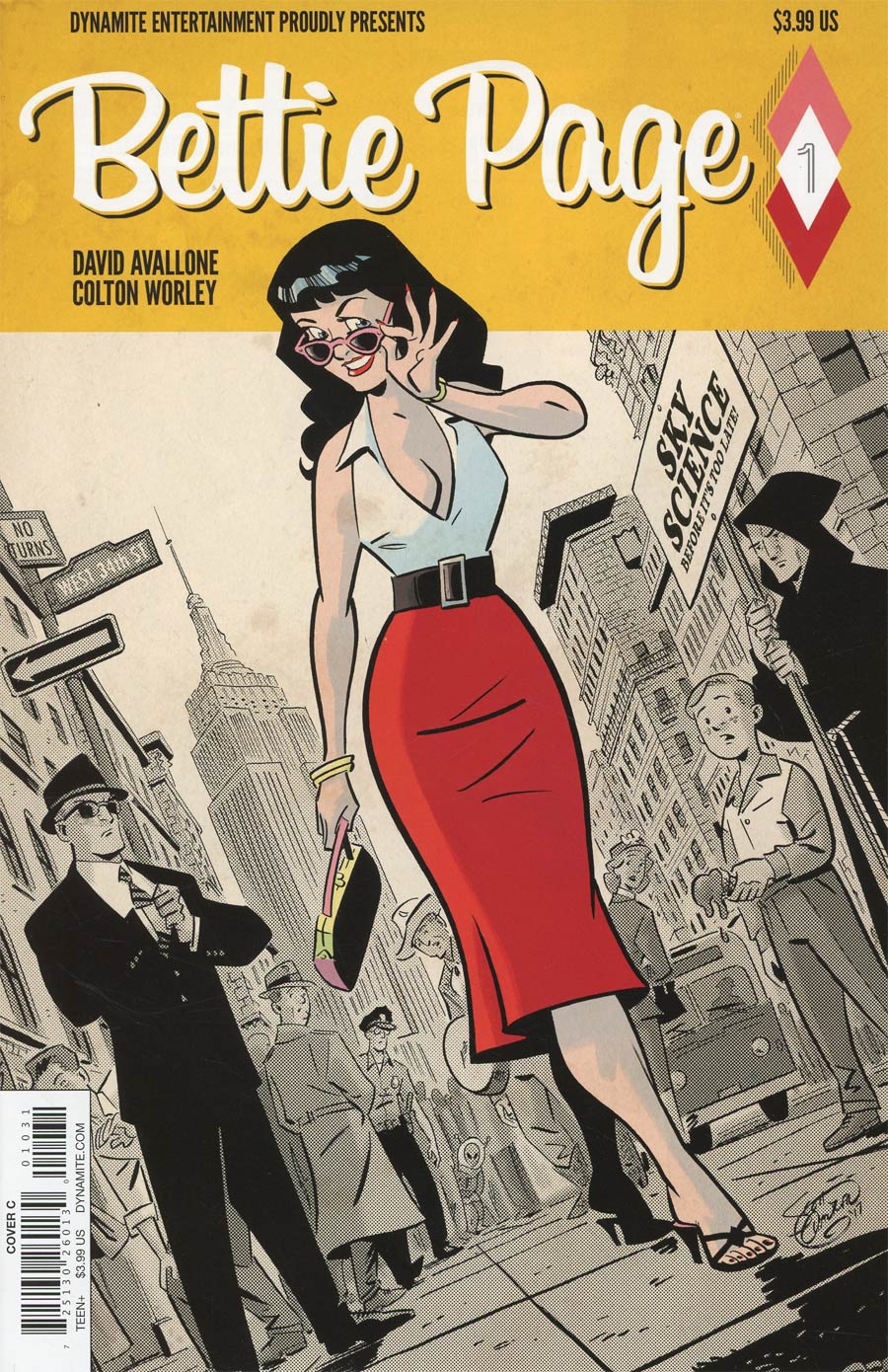 Bettie Page #1 Cover C Variant Scott Chantler Cover