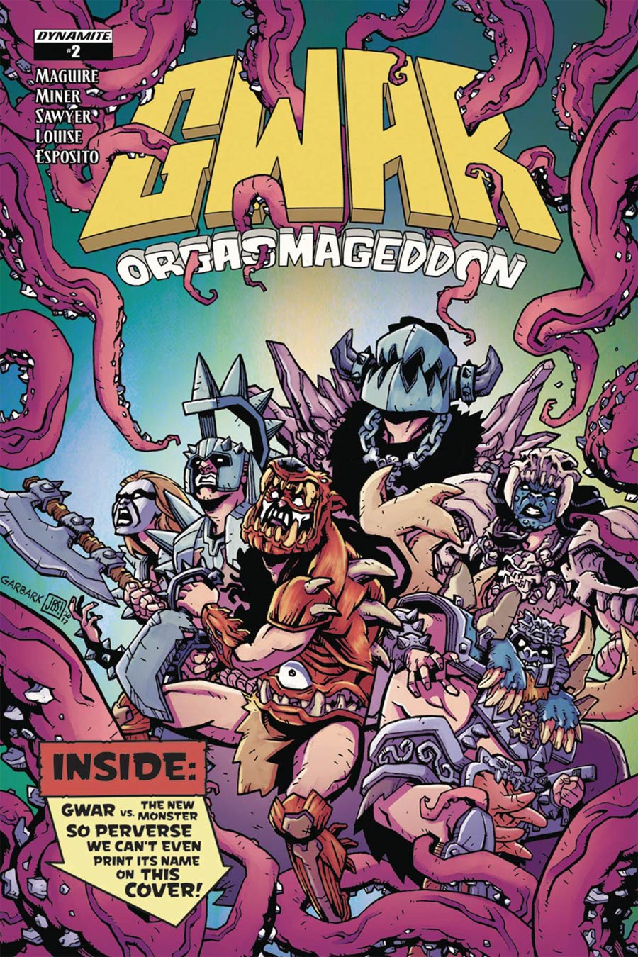 GWAR Orgasmageddon #2 Cover A Regular Jonathan Brandon Sawyer Cover