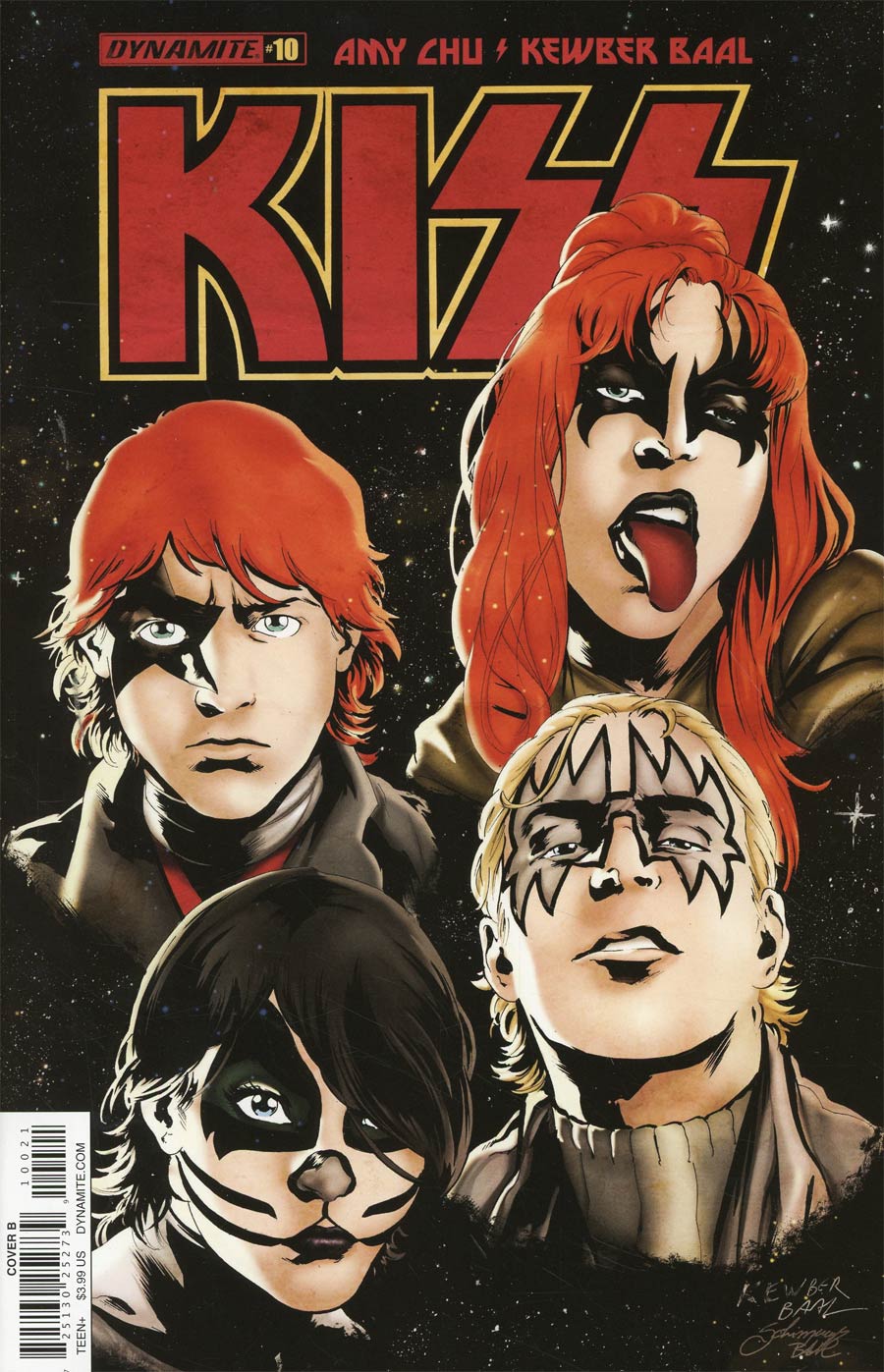 KISS Vol 3 #10 Cover B Variant Kewber Baal Cover