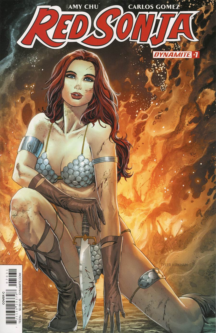 Red Sonja Vol 7 #7 Cover C Variant Tyler Kirkham Cover