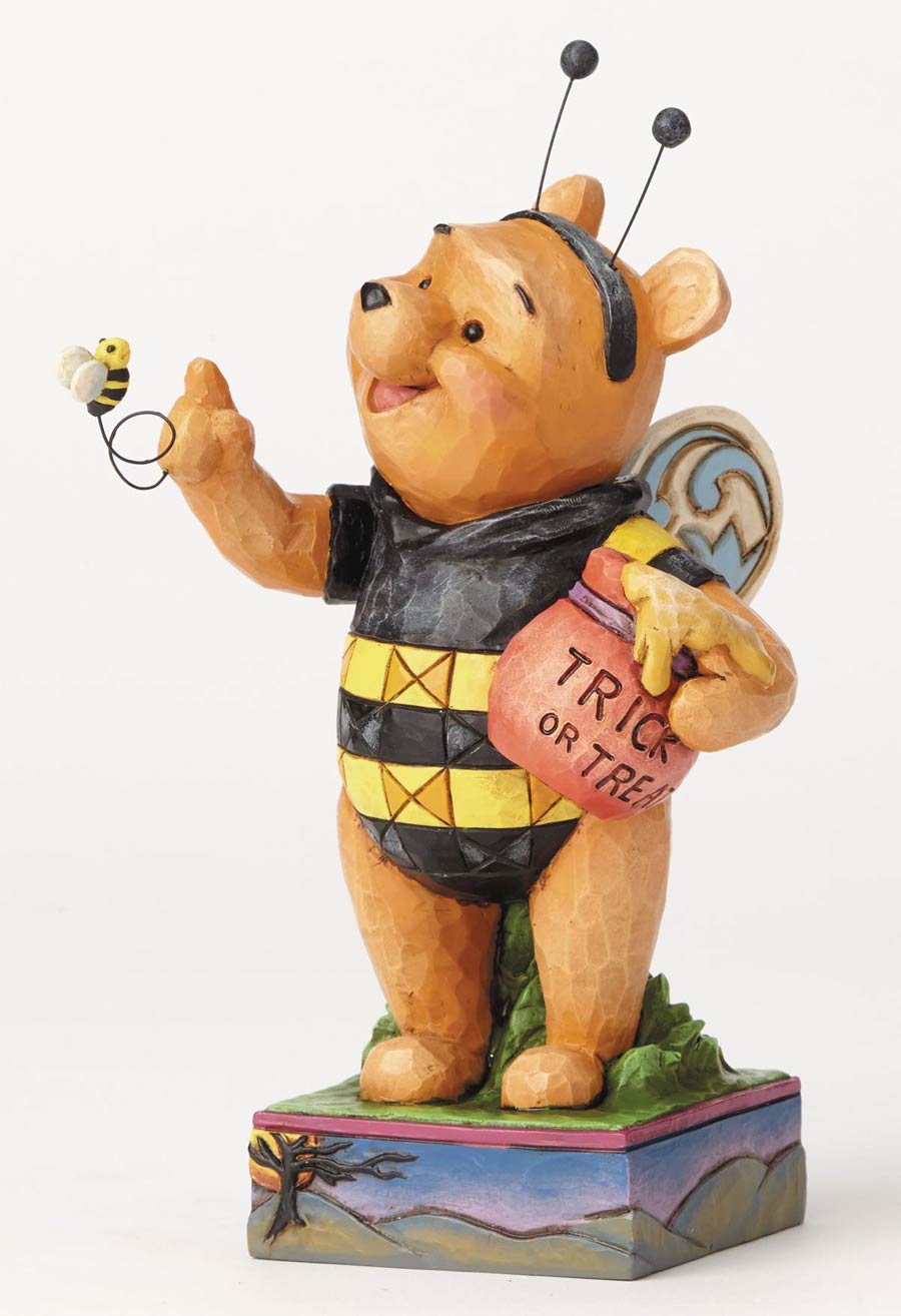 Disney Traditions Winnie-The-Pooh In Bee Costume Halloween Figurine