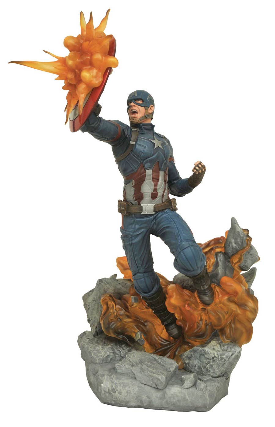 Marvel Milestones Captain America Civil War Movie Captain America Statue