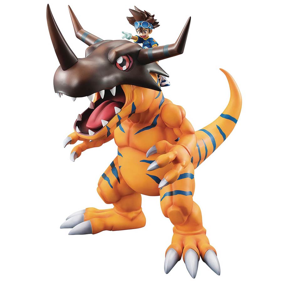 Digimon Adventure Greymon & Yagami Taichi GEM PVC Figure