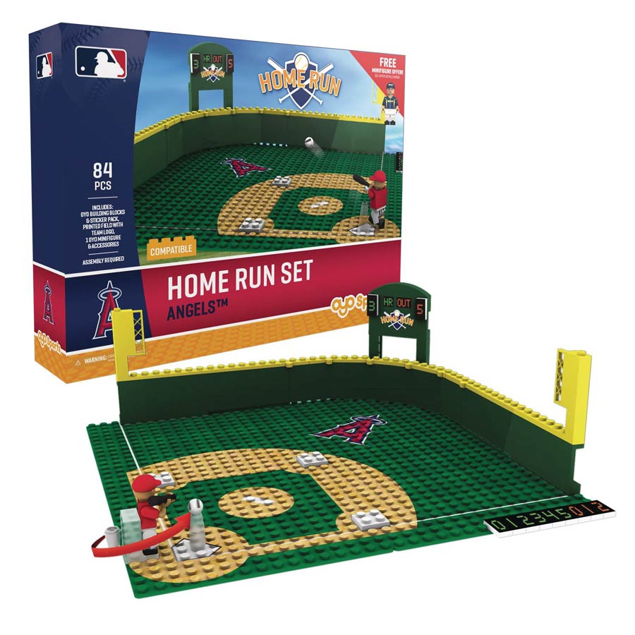 Oyo MLB Home Run Playset Los Angeles Angels Of Anaheim Midtown Comics
