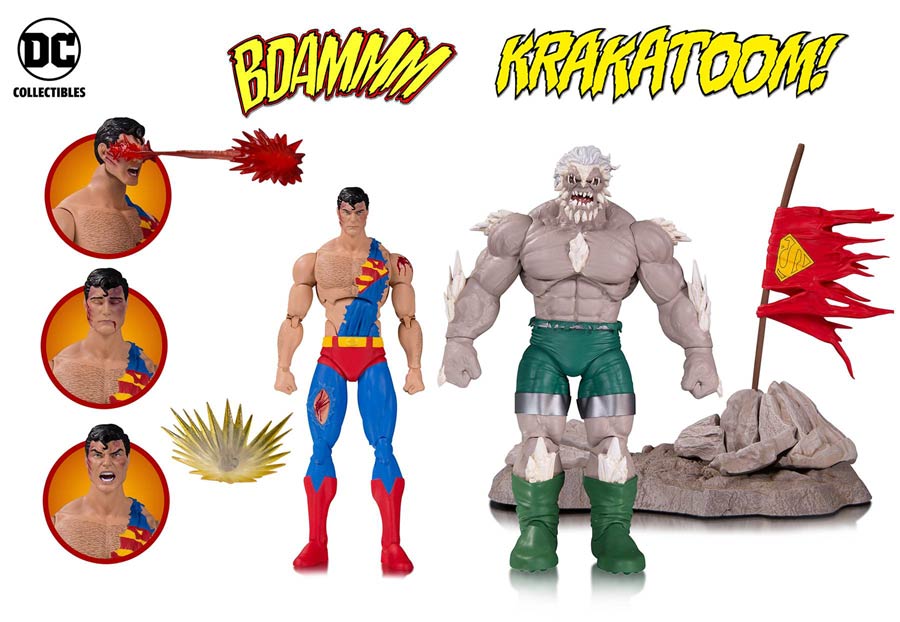 DC Comics Icons Death Of Superman Deluxe Action Figure 2-Pack
