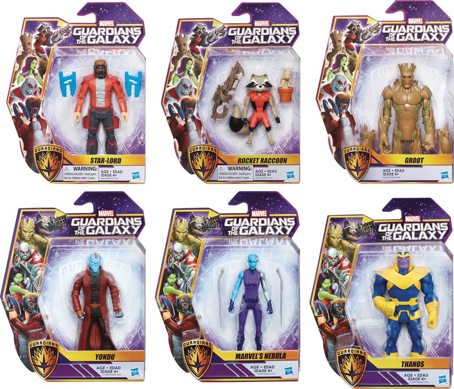 Marvels Guardians Of The Galaxy 6-Inch Action Figure Assortment Case 201702