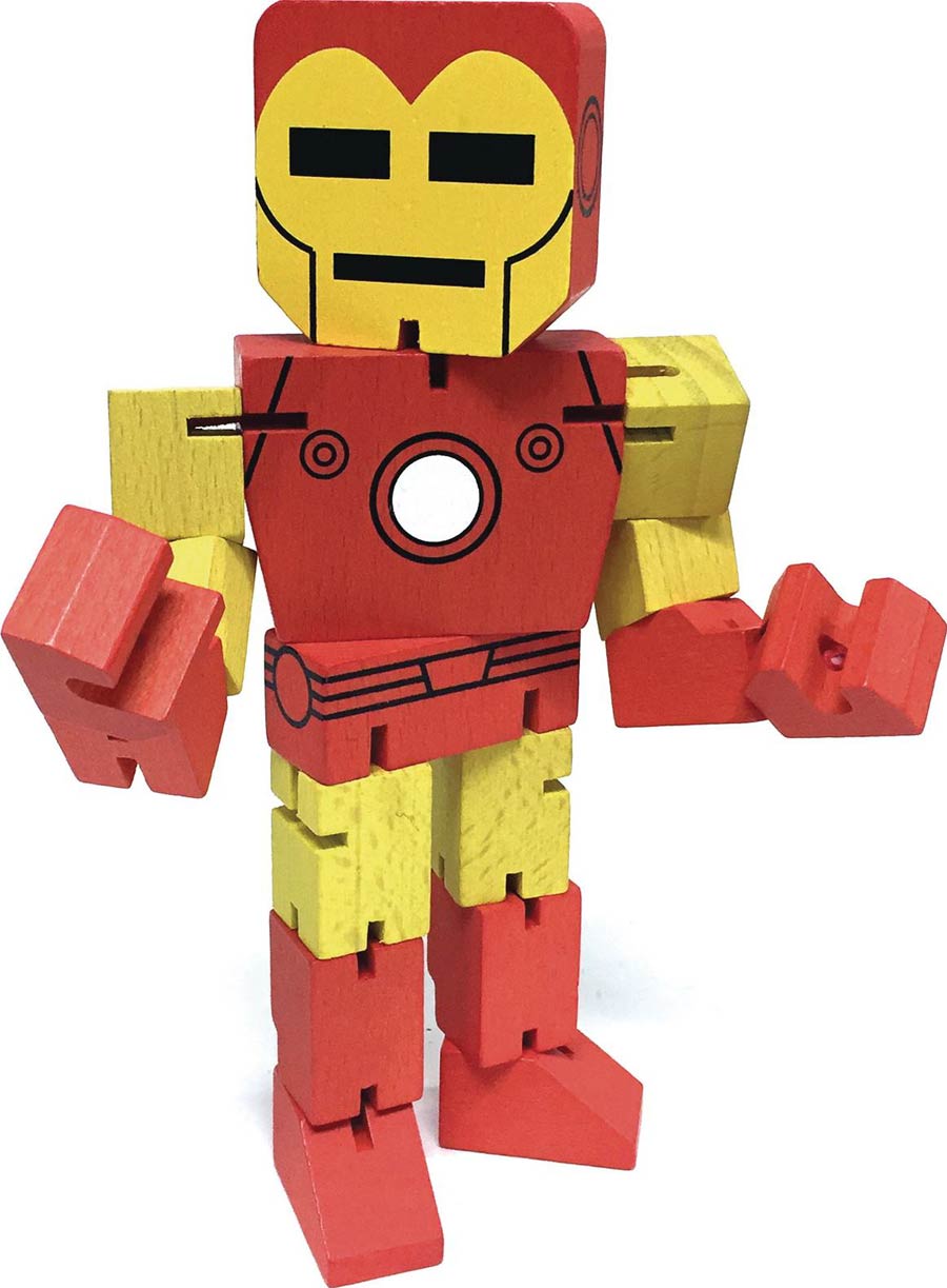Marvel Wood Warriors 8-Inch Action Figure - Iron Man