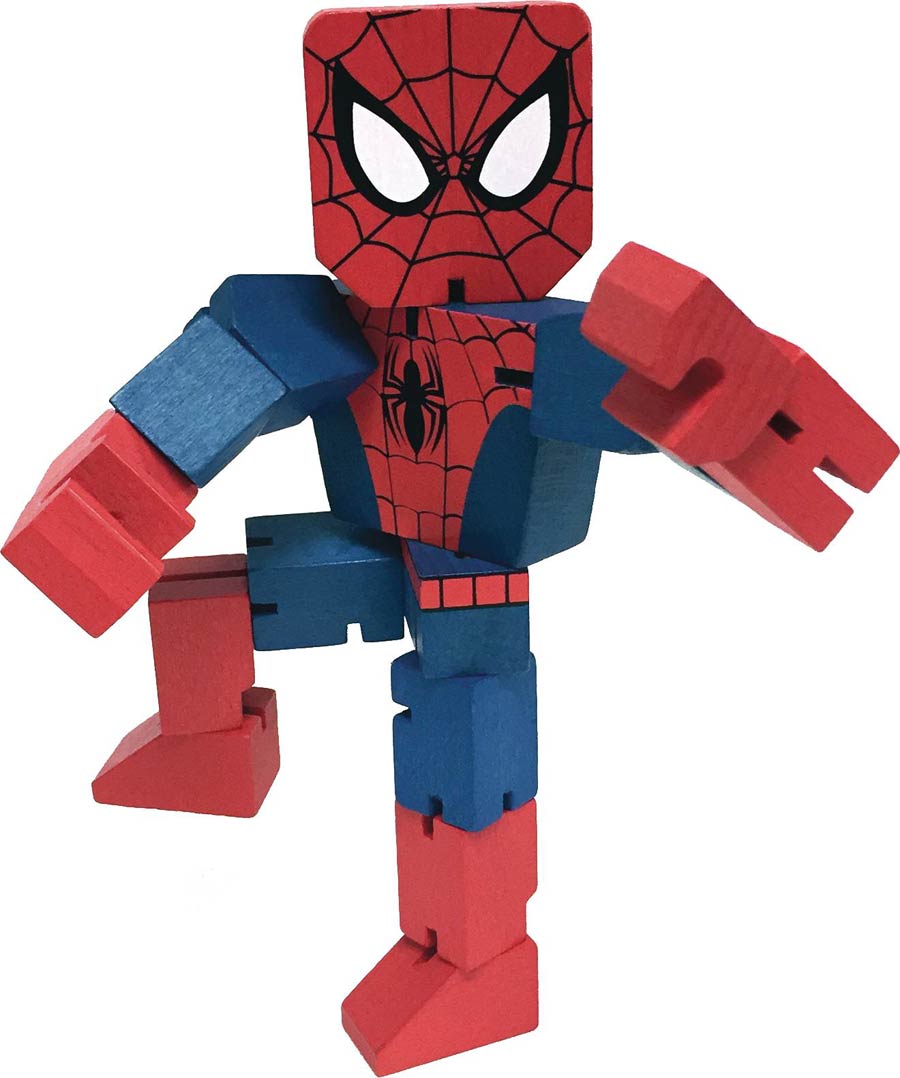 Marvel Wood Warriors 8-Inch Action Figure - Spider-Man