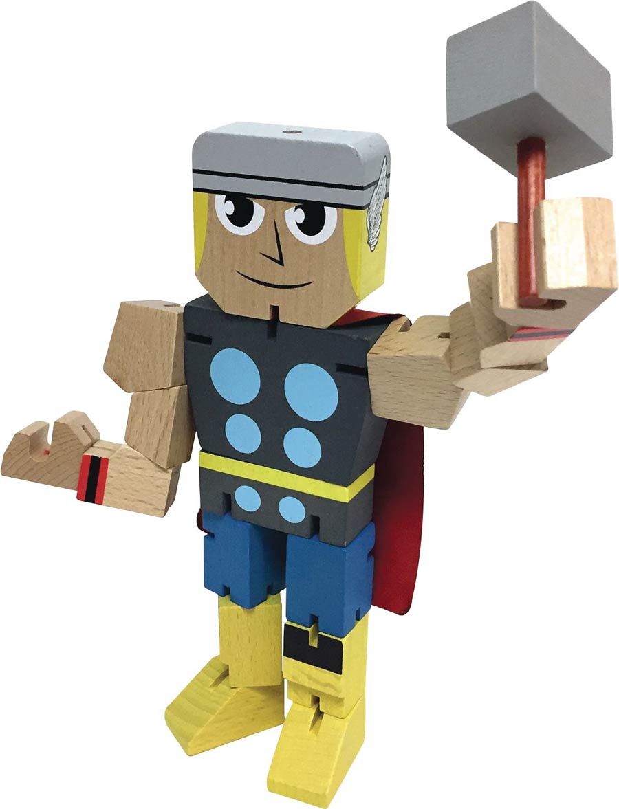 Marvel Wood Warriors 8-Inch Action Figure - Thor
