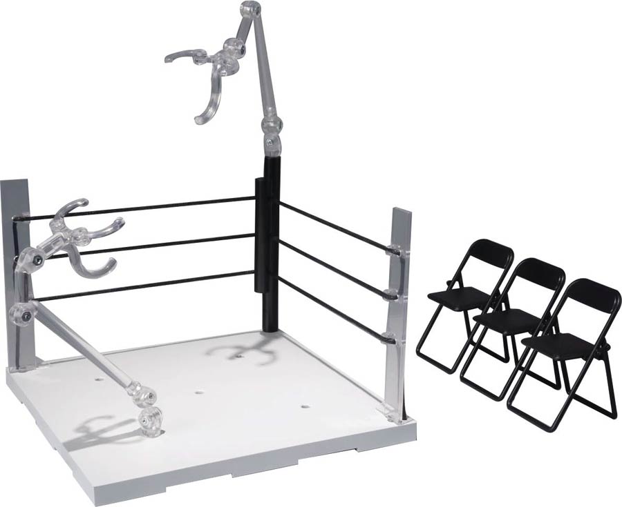 Tamashii Stage Act Ring Corner The Neutral Corner & Steel Chair Set Diorama