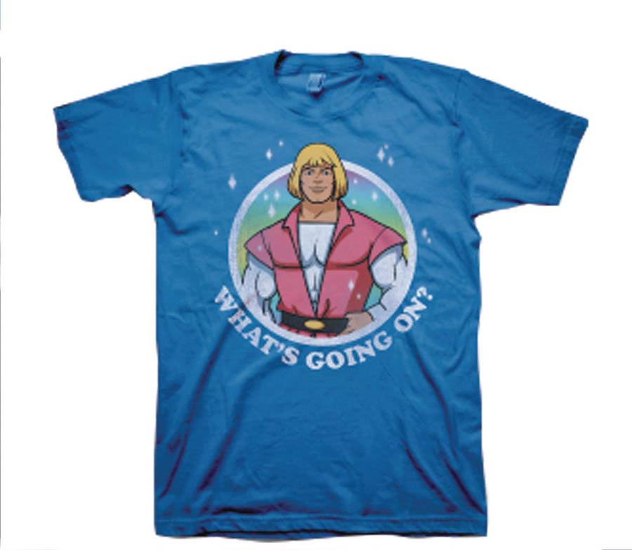 Masters Of The Universe Whats Going On Royal Blue T-Shirt Large