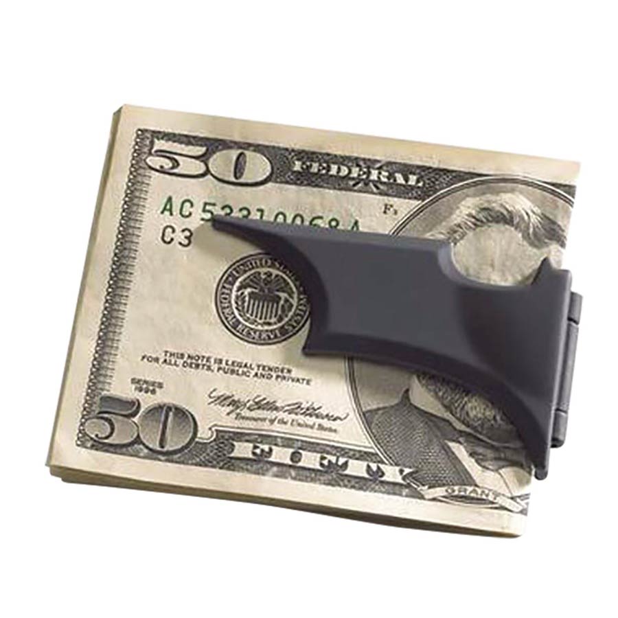 Batman The Dark Knight Batarang Folding Money Clip Black Metal