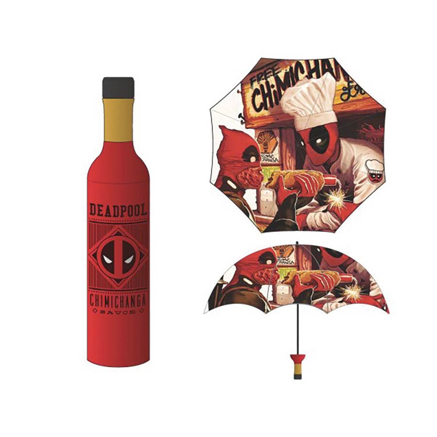 Marvel Heroes Umbrella - Deadpool Chimichanga Bottle