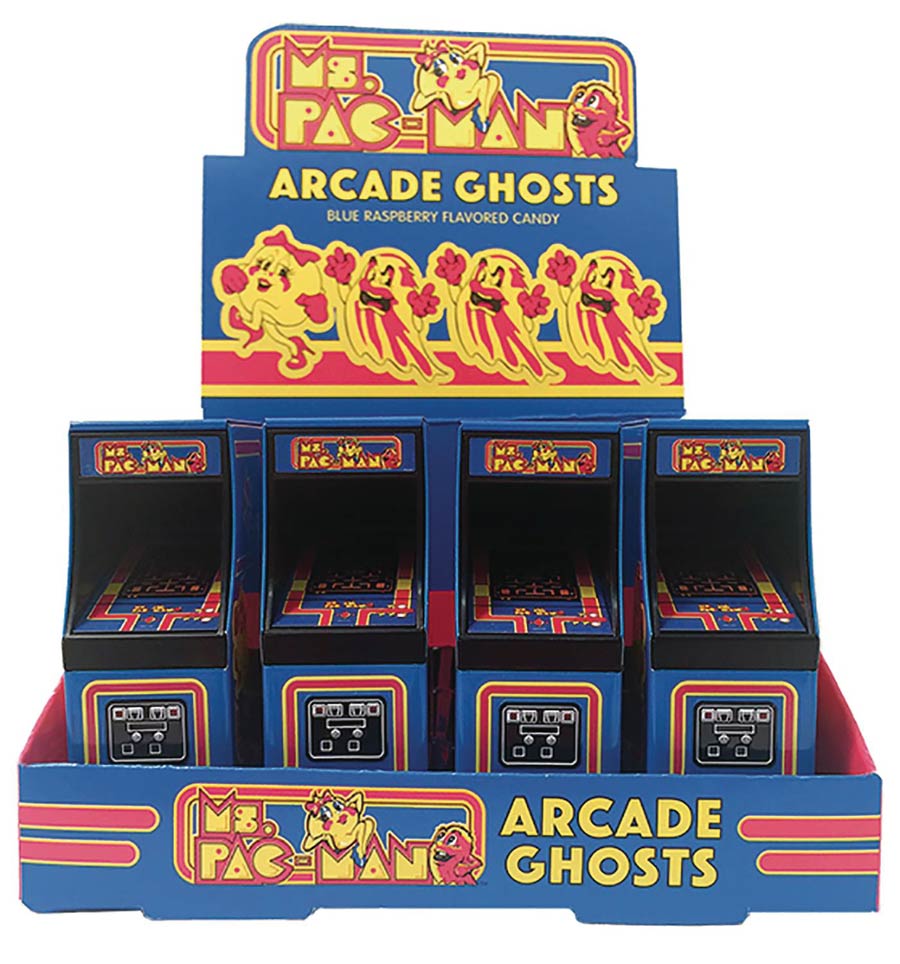 Ms Pac-Man Arcade Ghosts Candy Tin 12-Piece Display