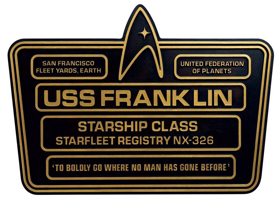 Star Trek Dedication Plaque #5 USS Franklin NX-326