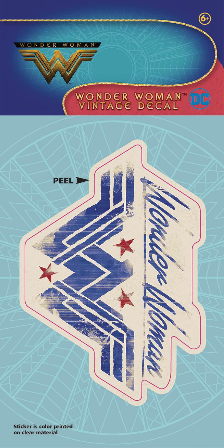 Wonder Woman Movie Decal - Vintage Logo