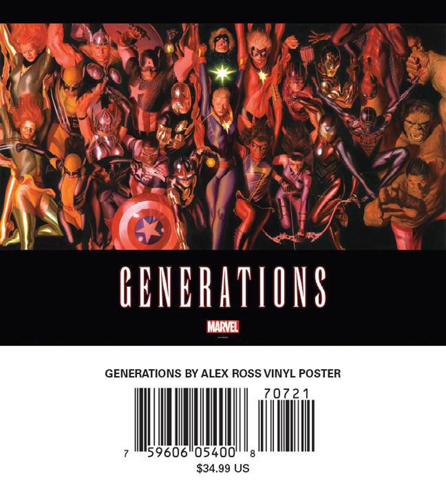 Generations By Alex Ross Oversized Vinyl Poster