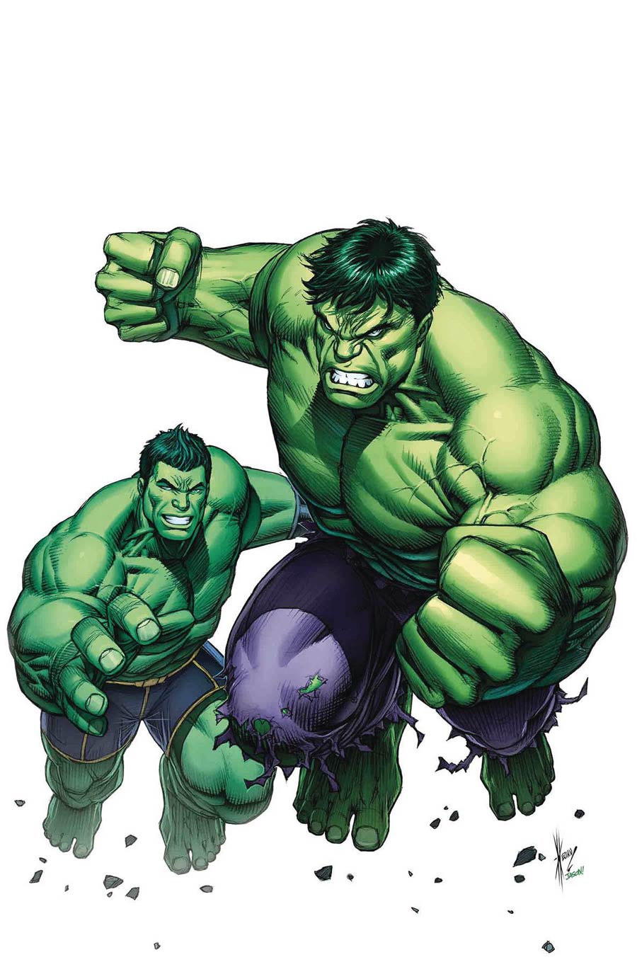 Generations Banner Hulk & Totally Awesome Hulk By Dale Keown Poster