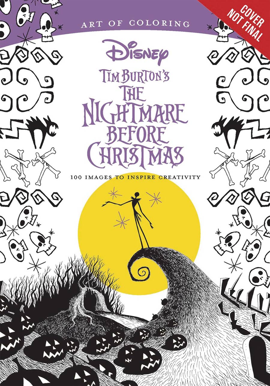 Art Of Coloring Tim Burtons Nightmare Before Christmas SC