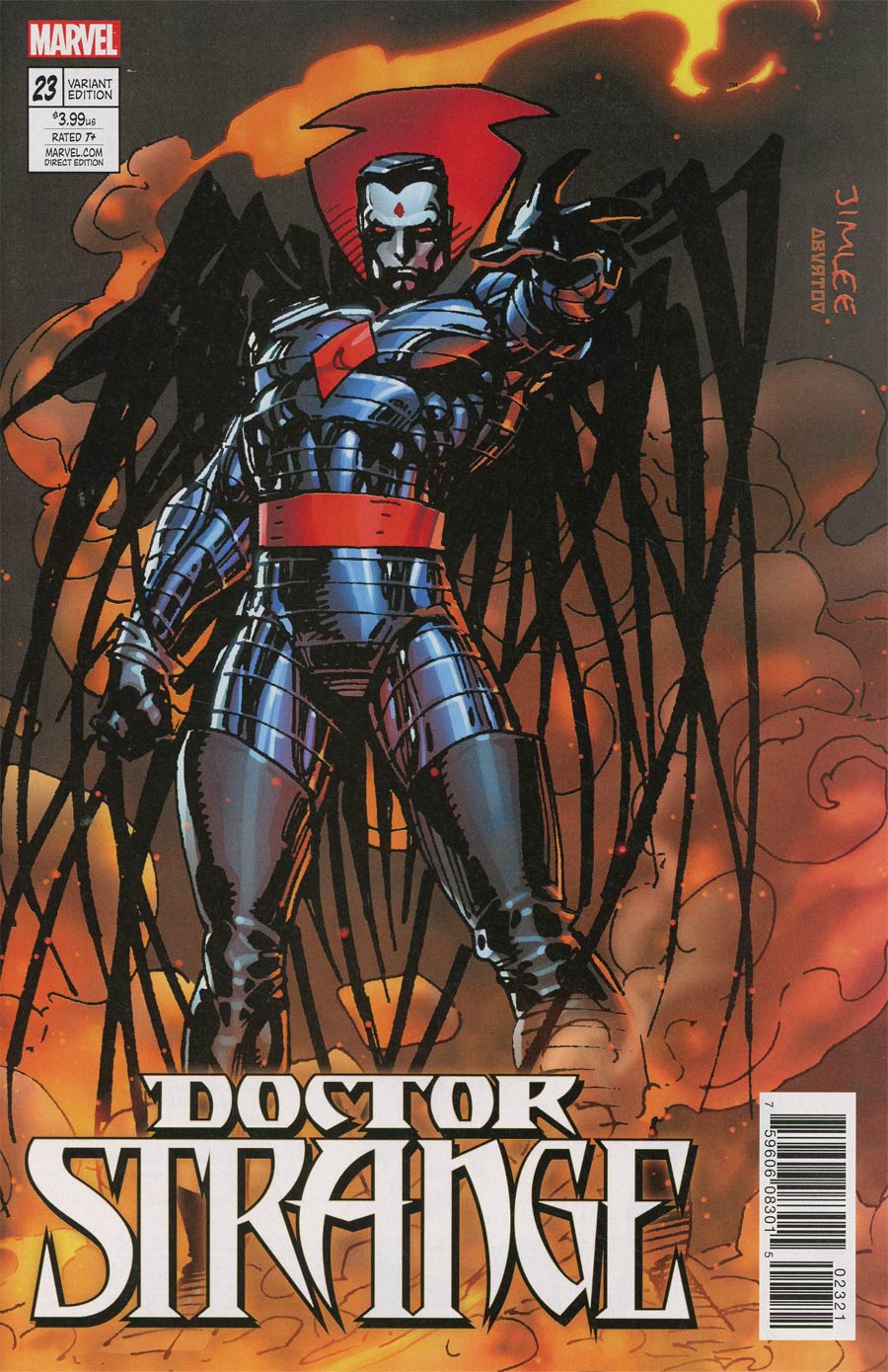 Doctor Strange Vol 4 #23 Cover B Variant Jim Lee X-Men Trading Card Cover (Secret Empire Tie-In)