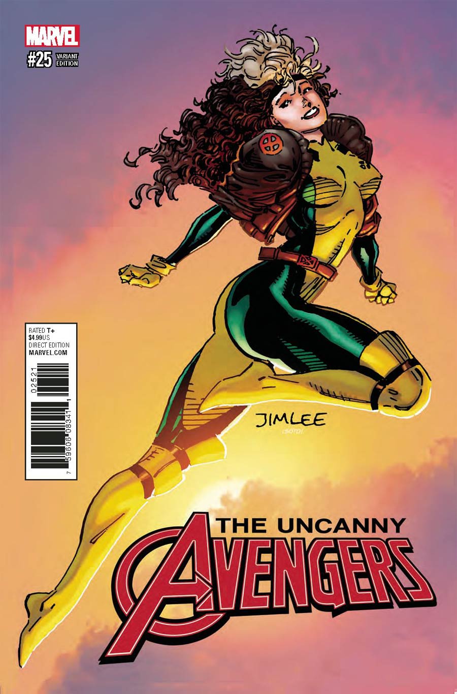 Uncanny Avengers Vol 3 #25 Cover B Variant Jim Lee X-Men Trading Card Cover (Secret Empire Tie-In)