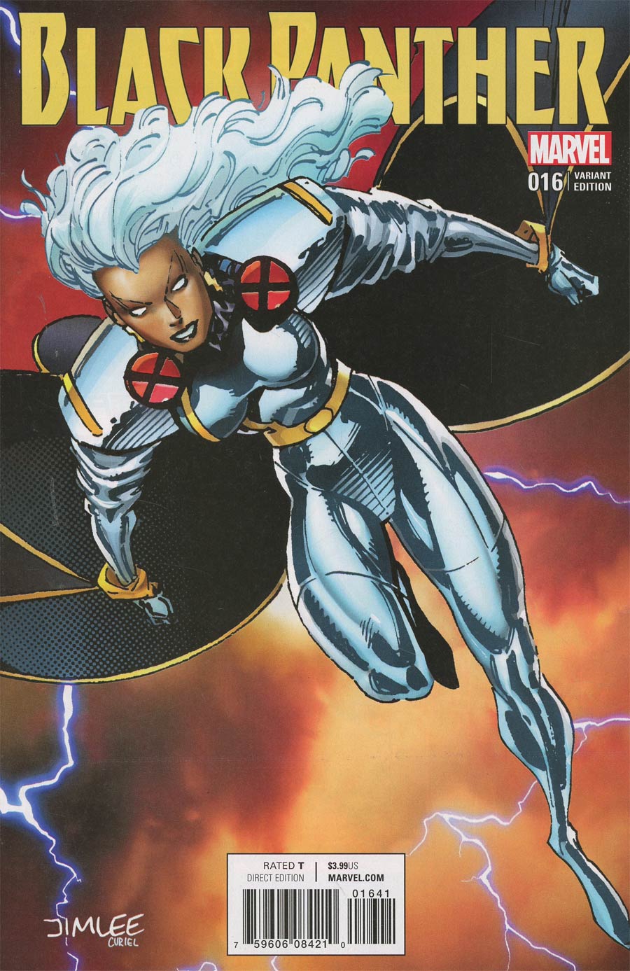 Black Panther Vol 6 #16 Cover C Variant Jim Lee X-Men Trading Card Cover