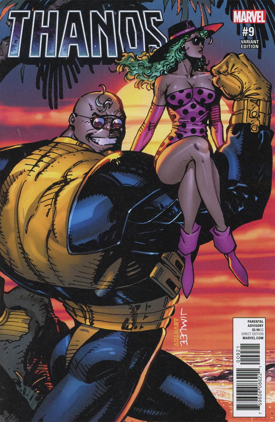 Thanos Vol 2 #9 Cover B Variant Jim Lee X-Men Trading Card Cover