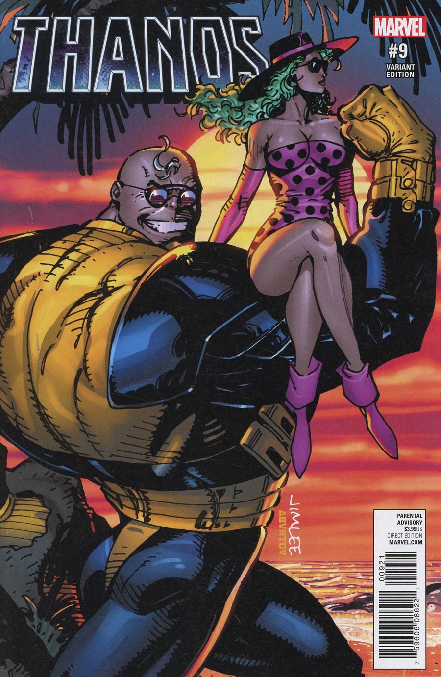 Thanos Vol 2 #9 Cover B Variant Jim Lee X-Men Trading Card Cover