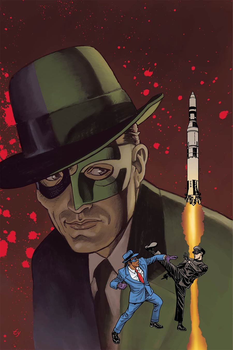 Green Hornet 66 Meets The Spirit #1 Cover F Incentive Ty Templeton Virgin Cover