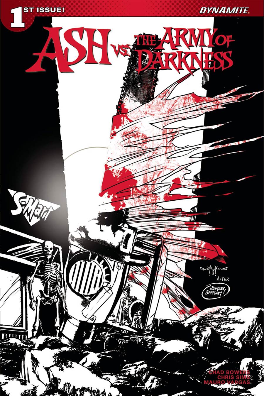 Ash vs The Army Of Darkness #1 Cover H Incentive Pasquale Qualano Black & White Cover