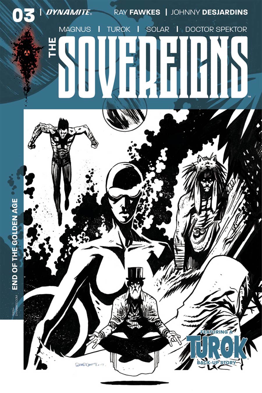 Sovereigns #3 Cover E Incentive Dylan Burnett Black & White Cover