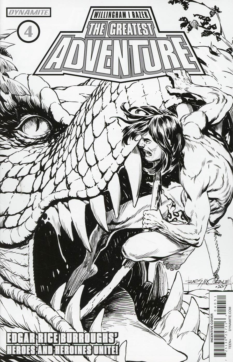 Greatest Adventure #4 Cover E Incentive Rags Morales Black & White Cover