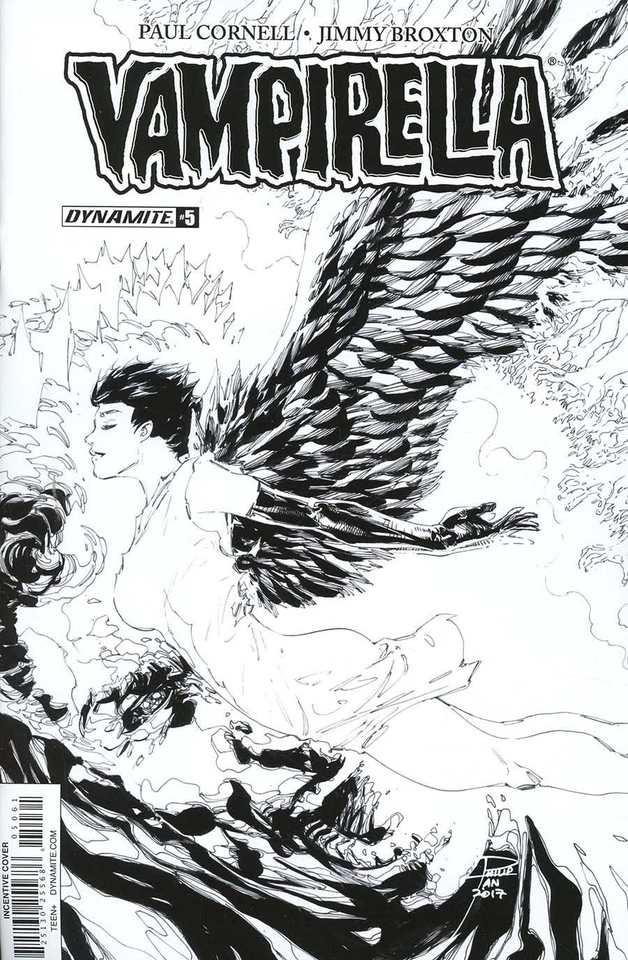 Vampirella Vol 7 #5 Cover F Incentive Philip Tan Black & White Cover