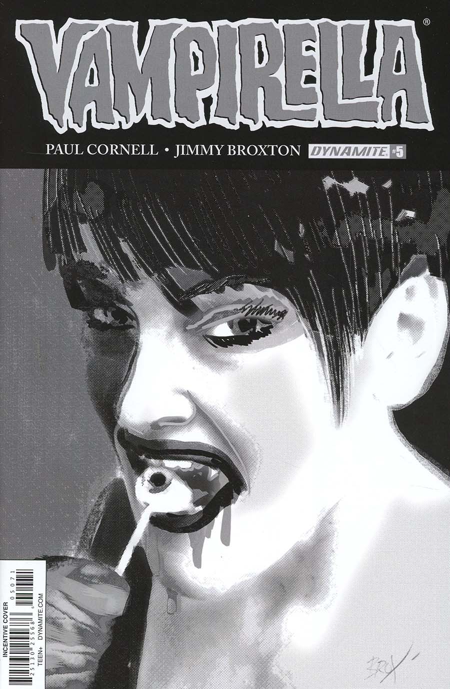 Vampirella Vol 7 #5 Cover G Incentive Jimmy Broxton Black & White Cover