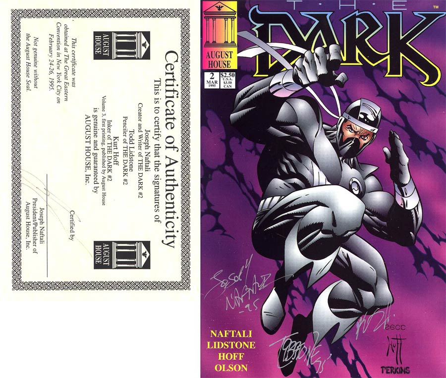Dark Vol 3 #2 Cover B Signed Edition