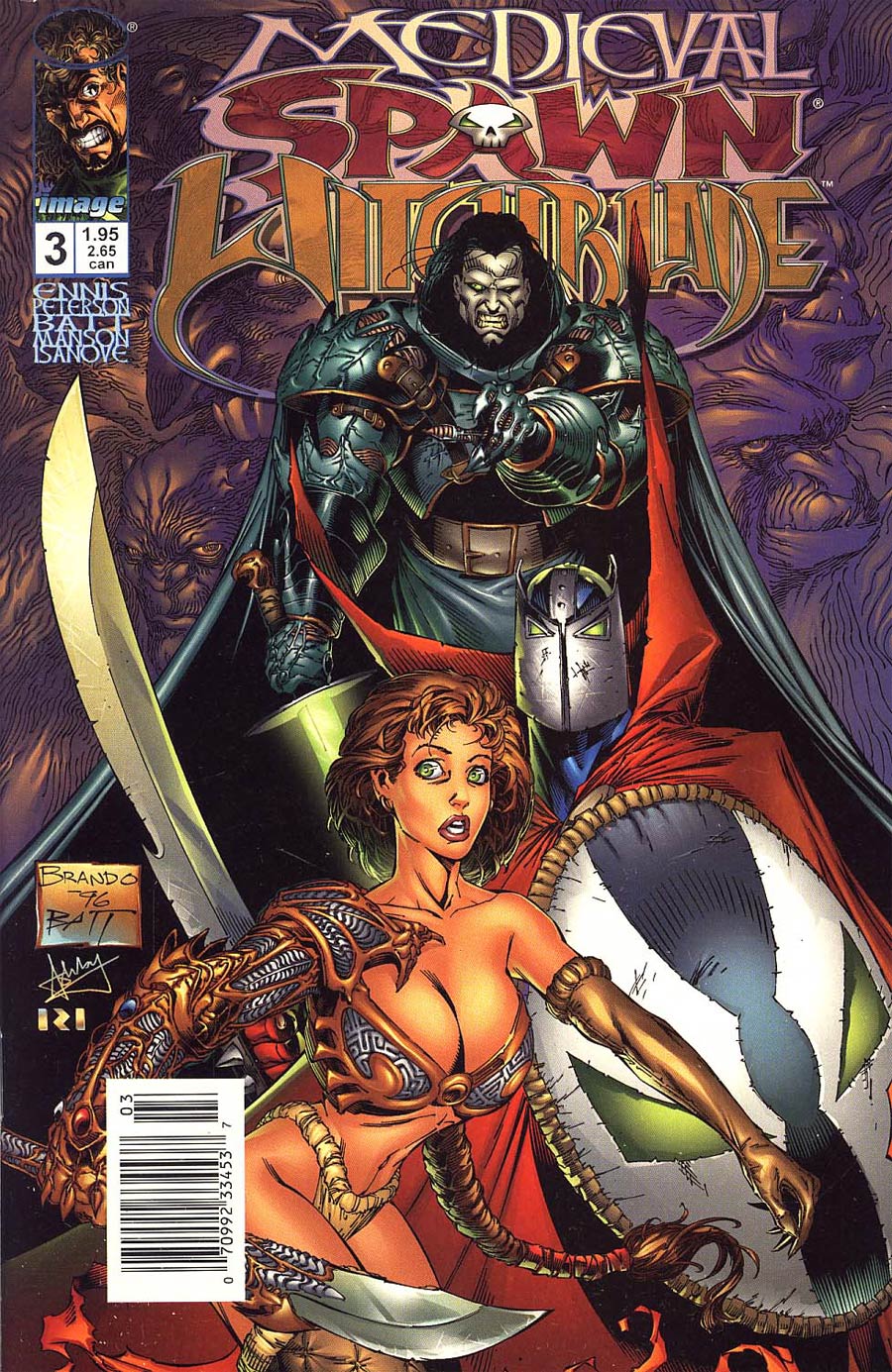 Medieval Spawn Witchblade #3 Cover B Newsstand