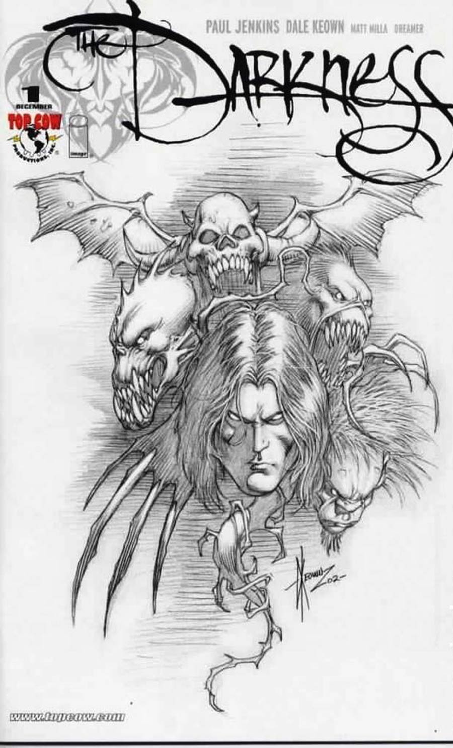 Darkness Vol 2 #1 Cover D Dale Keown Sketch Variant Cover