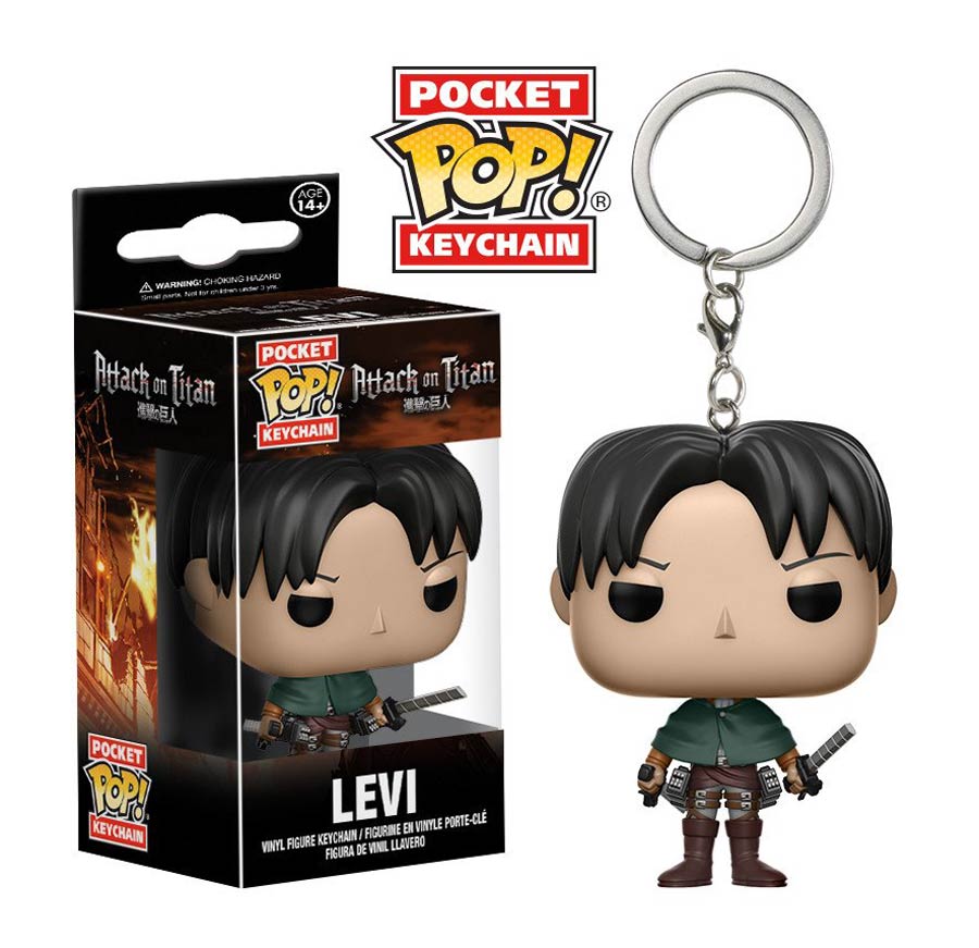 POP Attack On Titan Levi Vinyl Figure Pocket Keychain