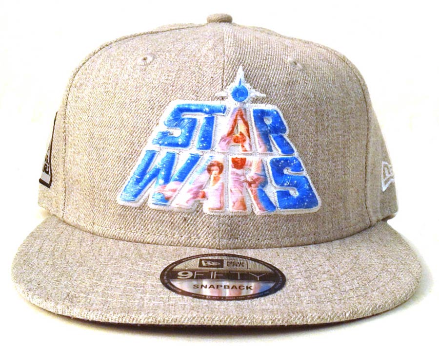 Star Wars 40th Anniversary Star Wars Logo Scroll 950 Grey Snapback Cap