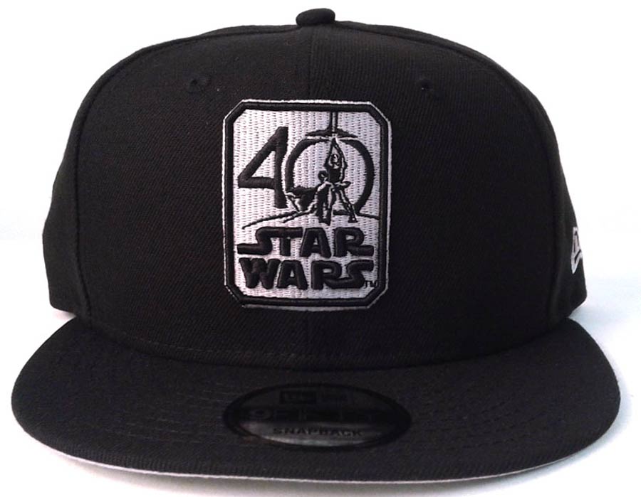 Star Wars 40th Anniversary Logo 950 Black Snapback Cap