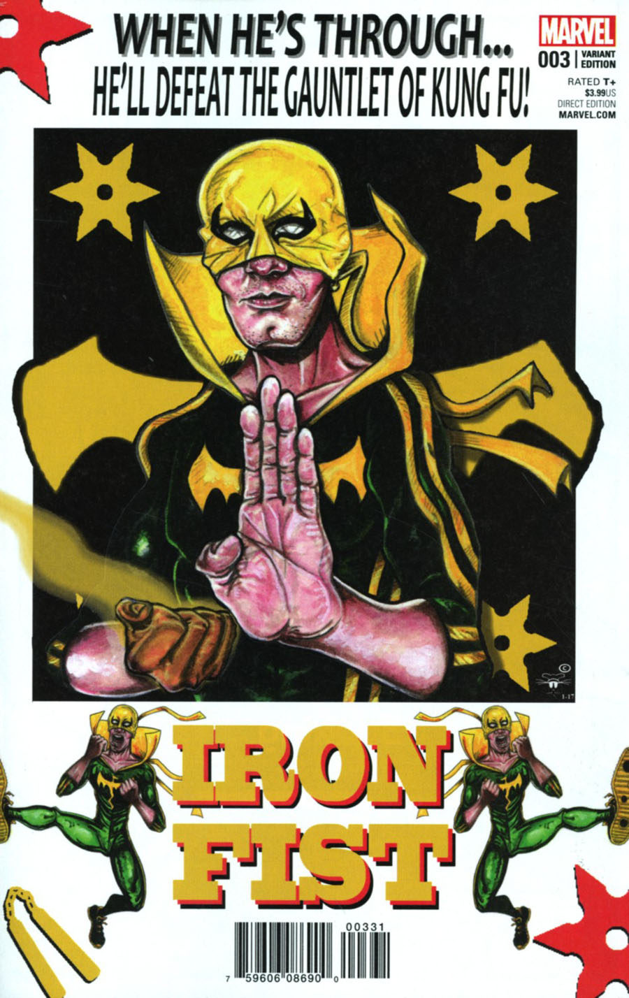 Iron Fist Vol 5 #3 Cover B Incentive Andre Leroy Davis Variant Cover